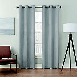 Brookstone® Velvet Solid 2-Pack 100% Blackout Grommet Window Curtain Panels