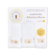 Burt's Bees Baby&reg; 6-Pack Cloud Organic Cotton Washcloths