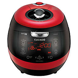Cuckoo Electronics® CRP-HZ0683FR 6 Cup Induction Heating Pressure Rice Cooker & Warmer in Black/Red