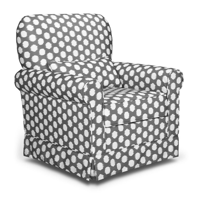 Storkcraft Polka Dot Upholstered Swivel Glider Bed Bath Beyond