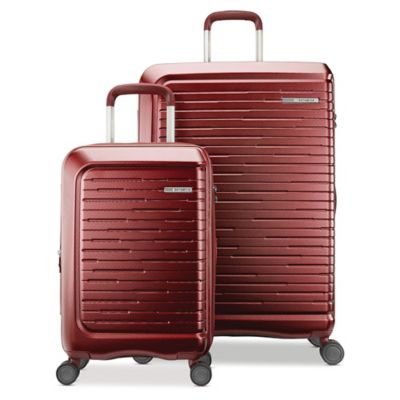 samsonite red hard case luggage