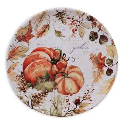 fall glass dinner plates