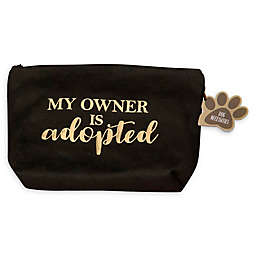 Lillian Rose™ "My Owner Is Adopted" Dog Travel Kit in Black