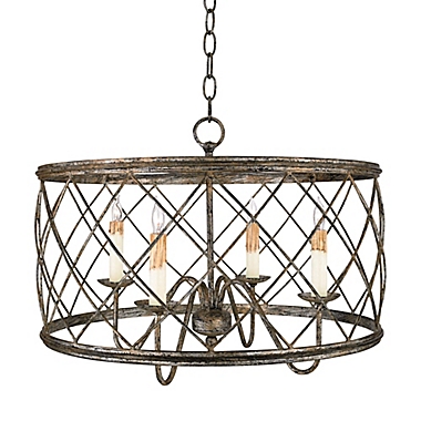Quoizel&reg; Dury Small 4-Light Ceiling-Mount Pendant. View a larger version of this product image.
