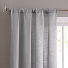 Alternate image 1 for SALT&trade; Clarke 84-Inch Rod Pocket Window Curtain Panels in Grey (Set of 2)