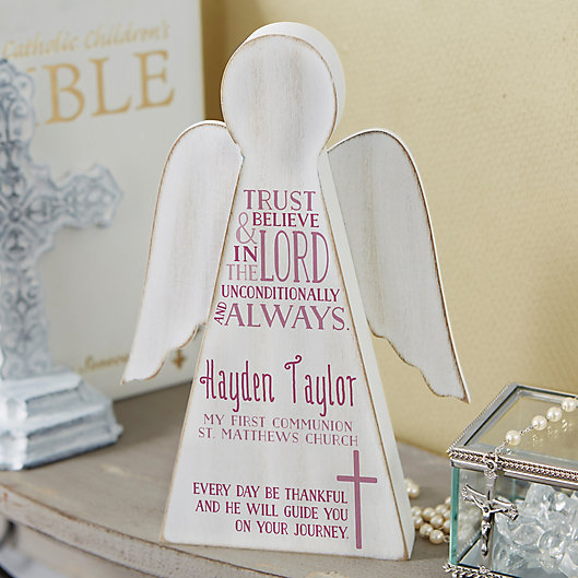 Alternate image 1 for First Communion Wood Angel