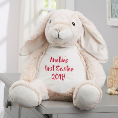 personalized plush bunny