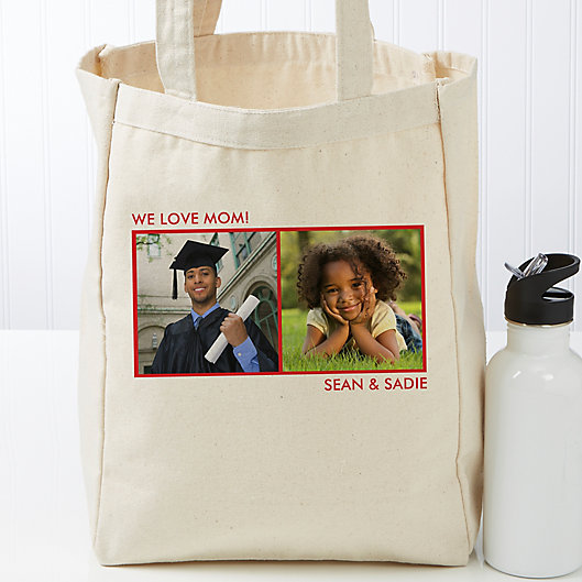 Alternate image 1 for Picture Perfect Personalized Canvas Tote Bag- 2 Photo