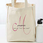 Alternate image 0 for Name Meaning Monogram Personalized 14-Inch x 10-Inch Tote Bag