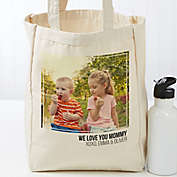Photo Personalized 14-Inch x 10-Inch Canvas Tote Bag