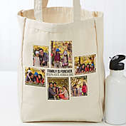 Six Photo Personalized 14-Inch x 10-Inch Canvas Tote Bag
