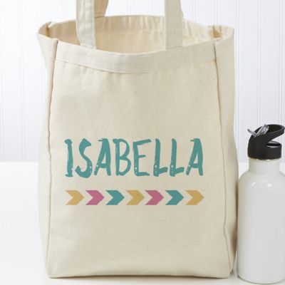 Tribal Inspired Personalized 14-Inch x 10-Inch Beach Tote Bag