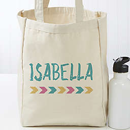 Tribal Inspired Personalized 14-Inch x 10-Inch Beach Tote Bag