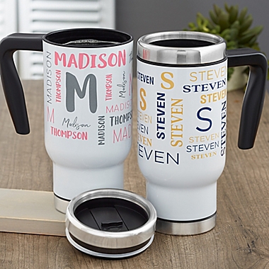 Notable Name Personalized 14 oz. Commuter Travel Mug. View a larger version of this product image.