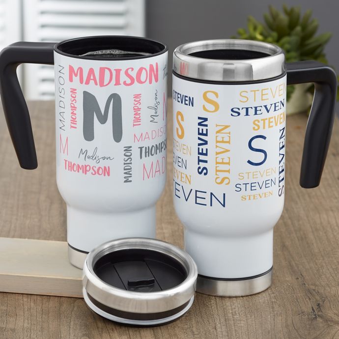 personalised tea travel mug