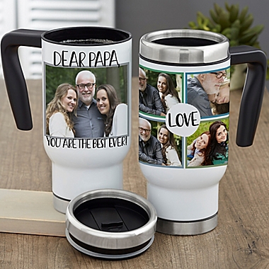 Love Photo Collage Personalized 14 oz. Commuter Travel Mug. View a larger version of this product image.