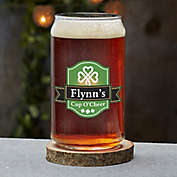 Cup O&#39; Cheer Irish Personalized 16 oz. Beer Can Glass