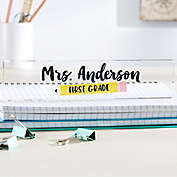 #1 Teacher Personalized Acrylic Name Plate