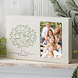 Family Tree of Life Personalized Whitewashed Off-Set Frame