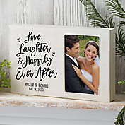 Ever After Personalized Whitewashed Off-Set Frame