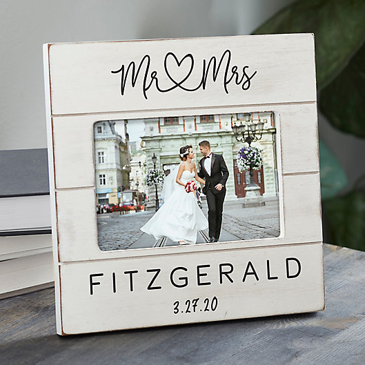 Alternate image 1 for Infinite Love Personalized Wedding Shiplap Picture Frame