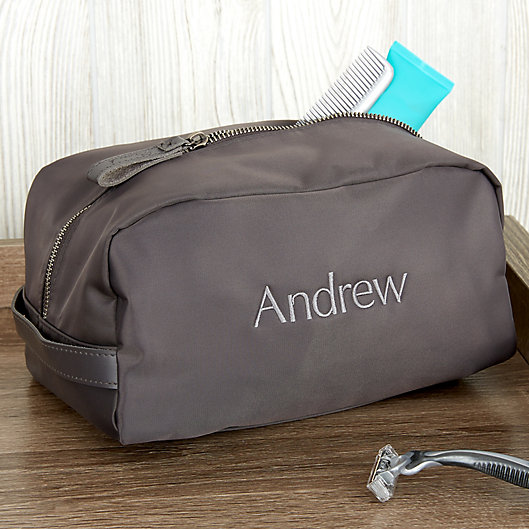 Alternate image 1 for Water Resistant Embroidered Travel Toiletry Bag