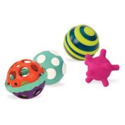 B. 3-Piece Textured Multicolor Ball Set