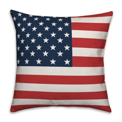 Cojines American US Flag Pillow Case Star with Stripe Decorative Cushion Cover 