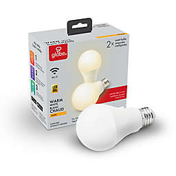 Globe Electric Wi-Fi Smart 2-Pack 10-Watt Dimmable LED Light Bulbs