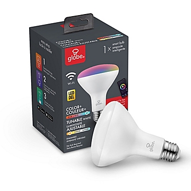 Globe Electric&reg; Smart Wi-Fi 65-Watt Equivalent BR30 Color Changing Tunable LED Bulb. View a larger version of this product image.