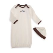 Little Me&reg; Cute Puppies Gown in Ivory