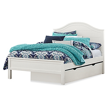 Hillsdale Furniture Highlands Bailey Full Bed with Trundle in White. View a larger version of this product image.