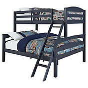 Dorel Living&reg; Tayson Twin Over Full Bunk Bed in Graphite Blue