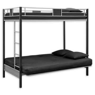 metal twin over futon bunk bed