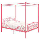 Alternate image 0 for Atwater Living Whimsical Full Metal Canopy Bed in Pink