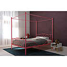 Alternate image 1 for Atwater Living Whimsical Full Metal Canopy Bed in Pink