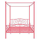 Alternate image 5 for Atwater Living Whimsical Full Metal Canopy Bed in Pink