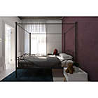 Alternate image 2 for Atwater Living Whimsical Full Metal Canopy Bed in Pewter