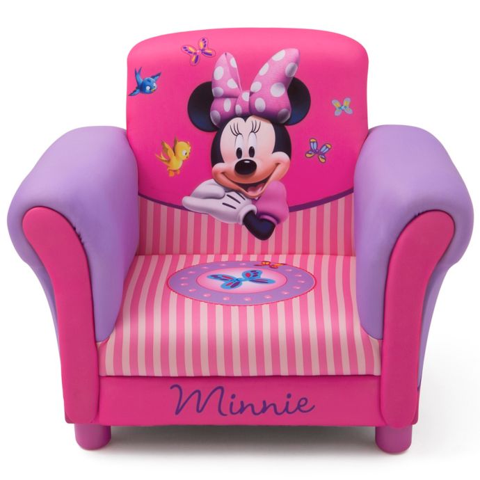 Delta Children Minnie Mouse Kids Upholstered Chair | Bed ...