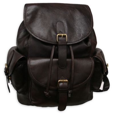 black flap backpack