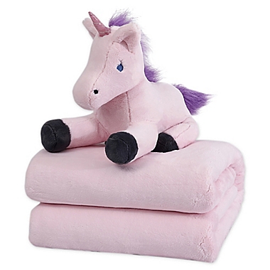 Therapedic&reg; 6 lb. Kids Weighted Blanket with Unicorn Plush Toy in Pink. View a larger version of this product image.