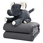 Alternate image 0 for Therapedic&reg; 6 lb. Kids Weighted Blanket with Elephant Plush Toy in Grey