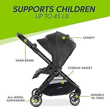 Baby Jogger&reg; City Tour&trade; LUX Stroller in Iris. View a larger version of this product image.