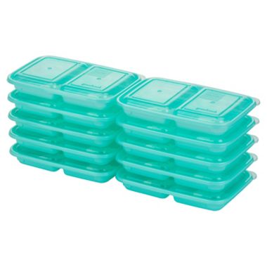 GoodCook 10-Pack 1-Cup Food Containers in Light Blue. View a larger version of this product image.