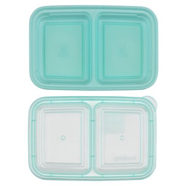 GoodCook 10-Pack 1-Cup Food Containers in Light Blue. View a larger version of this product image.