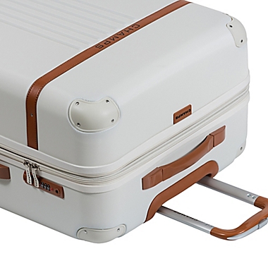 CHAMPS Vintage 2-Piece Hardside Expandable Spinner Luggage Set in Ivory. View a larger version of this product image.