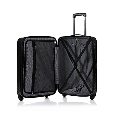 CHAMPS Iconic 3-Piece Hardside Expandable Spinner Luggage Set in Black. View a larger version of this product image.