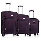 Alternate image 0 for CHAMPS Travelers 3-Piece Softside Spinner Luggage Set
