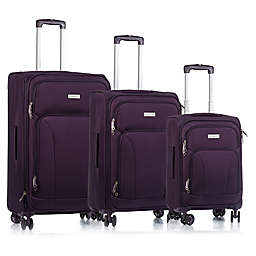CHAMPS Travelers 3-Piece Softside Spinner Luggage Set