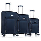 Alternate image 0 for CHAMPS Travelers 3-Piece Softside Spinner Luggage Set in Navy